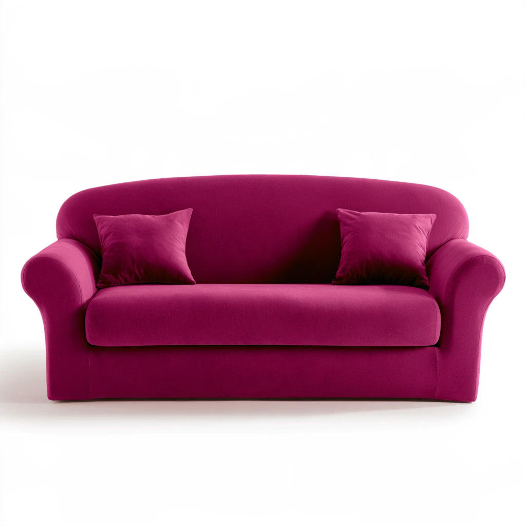 Divano contemporaneo dalle linee essenziali, colore grigio