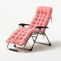 Poltrona relax pieghevole in metallo, colore rosa